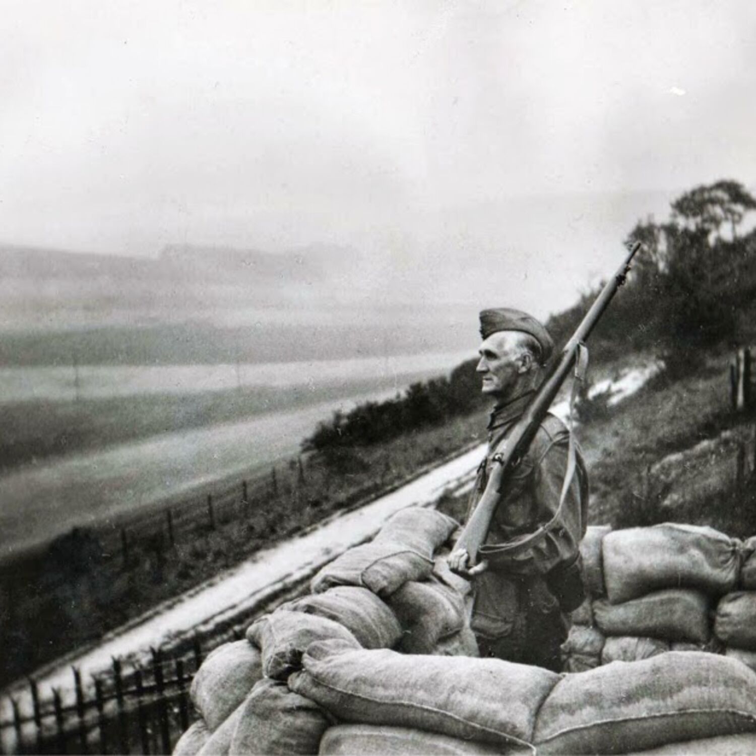 #caption-324 1940 Ben Jeffrey, Club Professional on duty when in the Local Defence Volunteers Golf Club