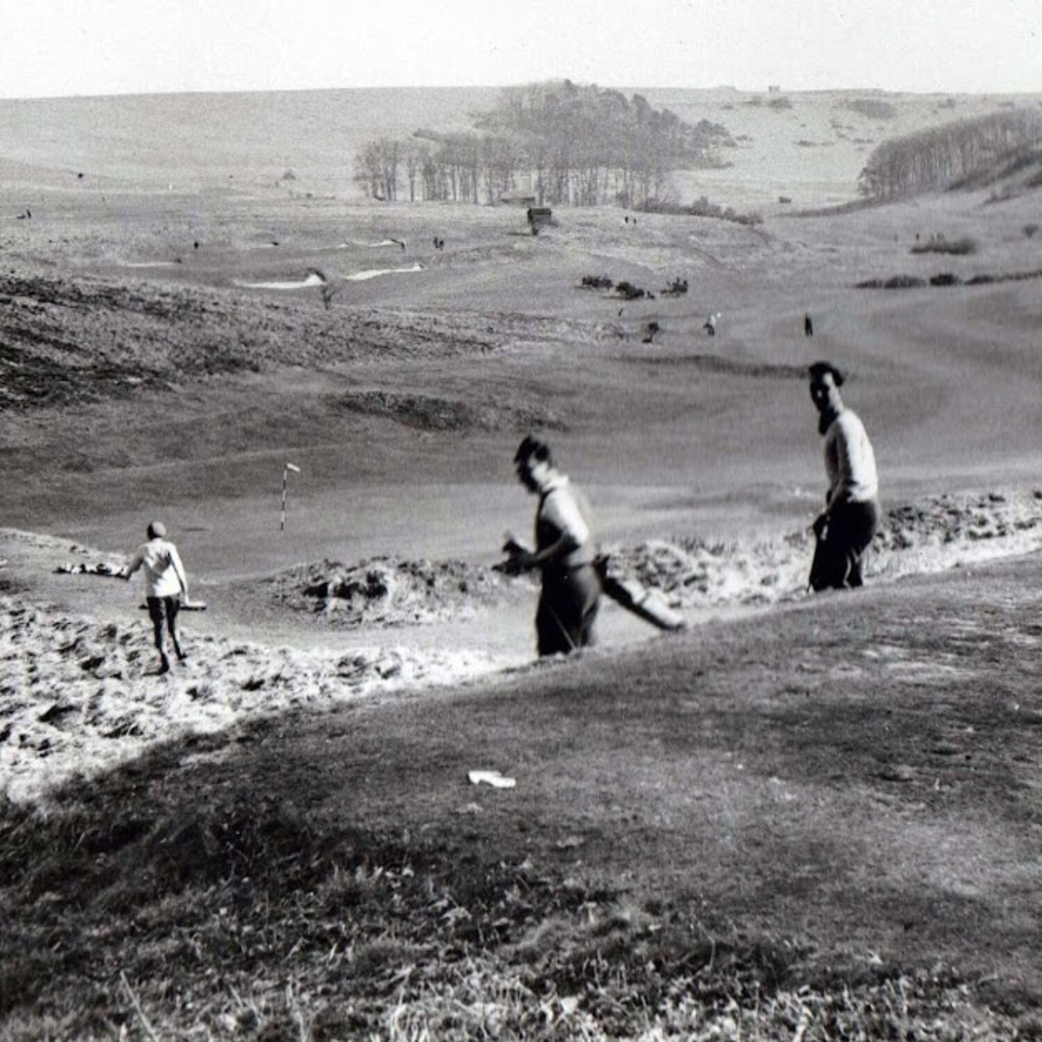 #caption-362 1947 The 9th tee lower, with the 8th green and fairway beyond