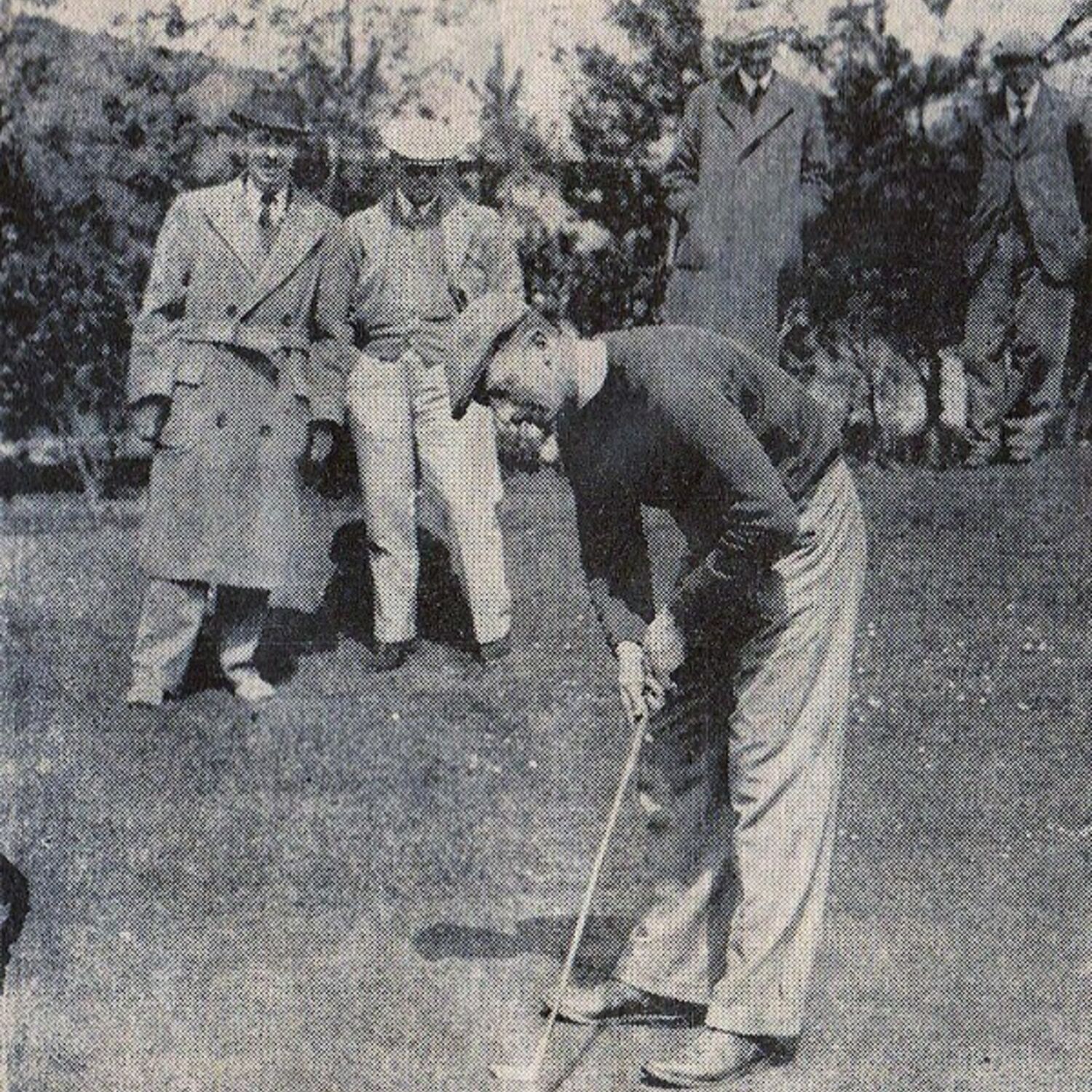 #caption-371 1938. R.A. Howell putting in the final of the Sussex Amateur Golf Championship at Worthing.