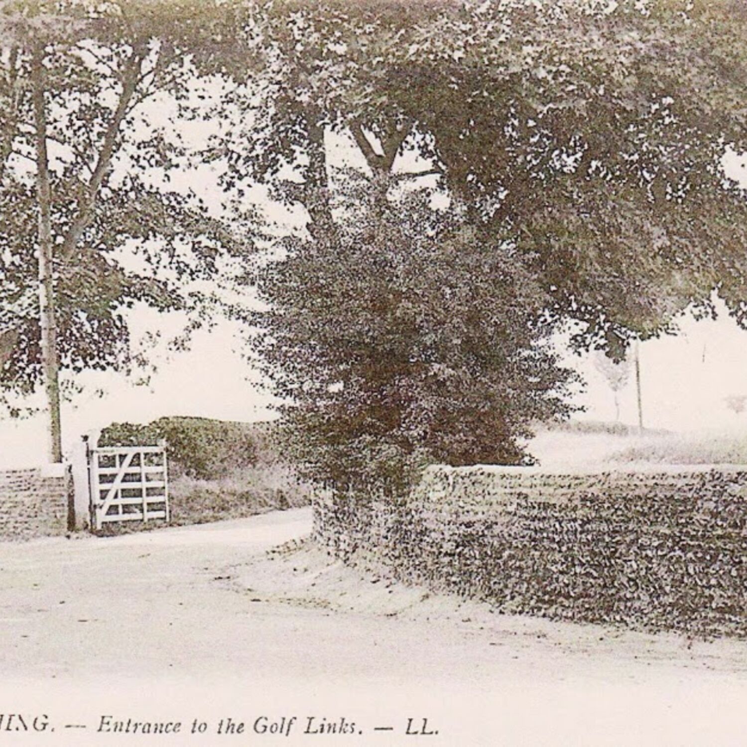 #caption-378 The entrance to Worthing Golf Club, in this postcard.